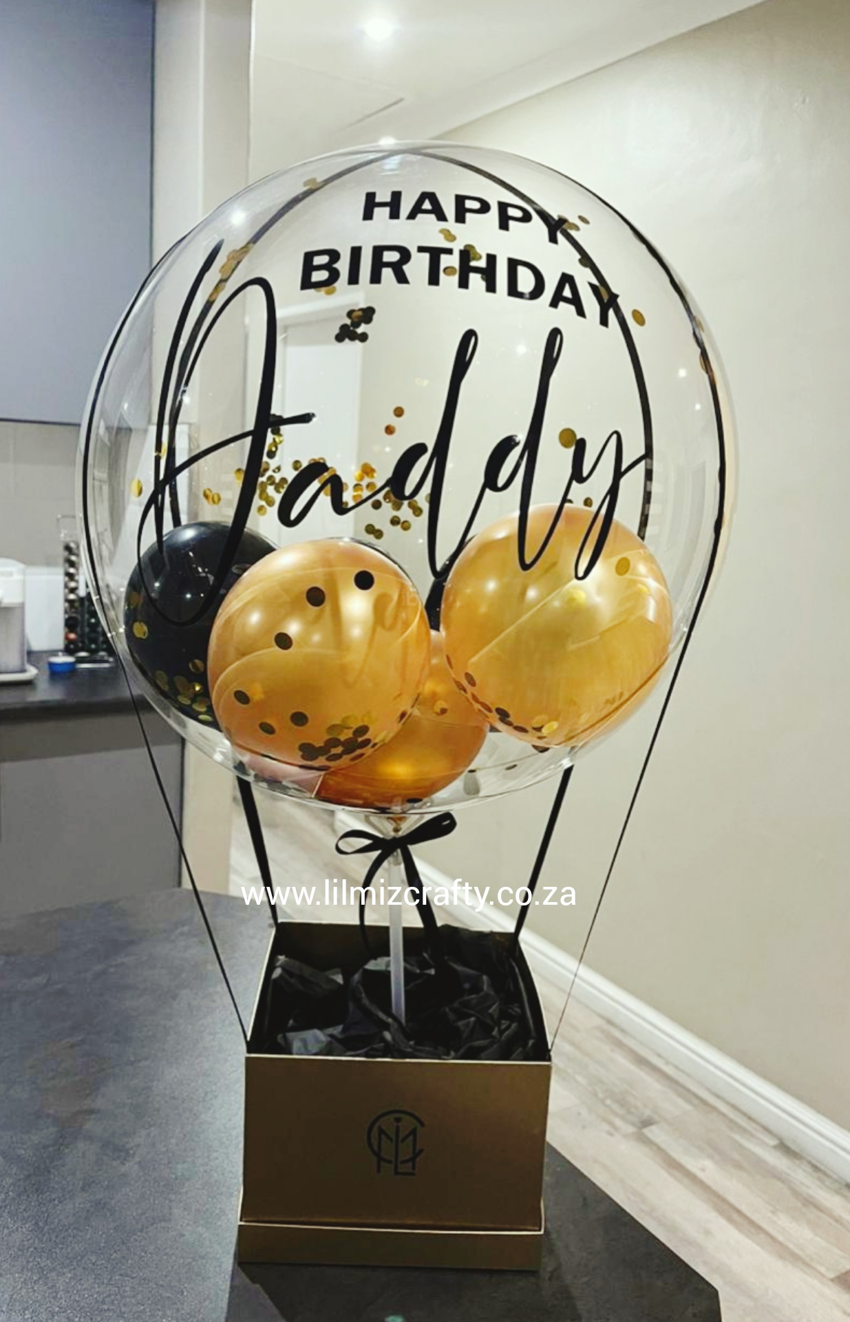 30 inch Anagram Birthday With Gift Box Foil Balloon - 33573
